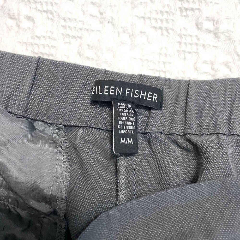 Eileen Fisher Women's Size M Gray 100% Tencel Tapered Ankle Pants - Picture 3 of 6